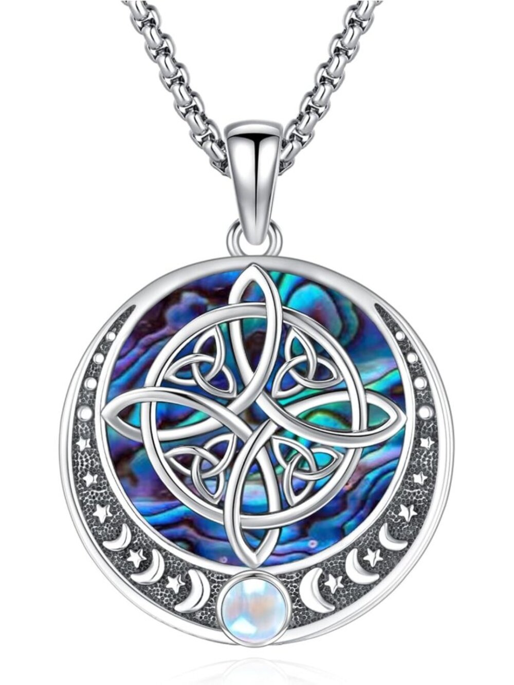 Wiccan Celtic Knot Necklace for Women | Boho Charm, Spiritual Jewelry, Gift Idea